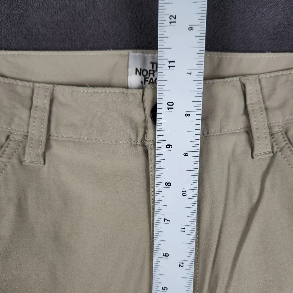 The North Face Sprag 5 Pocket Pants Mens 34 Short Khaki Reflective Stretch